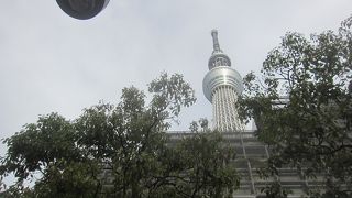 スカイツリーの下のショッピングタウン