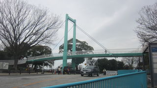 野毛山動物園の正門前にかかる歩道橋