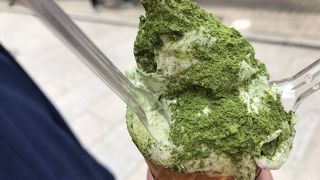 一風変わった抹茶ソフトクリーム