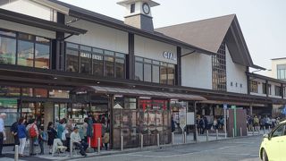 駅に隣接のショッピングセンター