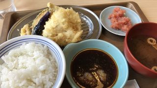 明太子が食べ放題の天ぷら屋