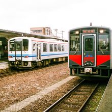 益田行き快速アクアライナー、江津駅にて。