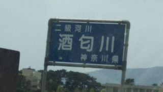 相模湾に注ぎます。