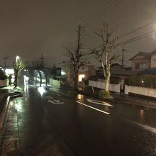 バス停から見た景色。