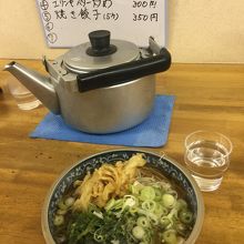 春菊天玉ねぎ天蕎麦大盛