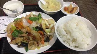 豚肉とネギの唐辛子炒めランチ！