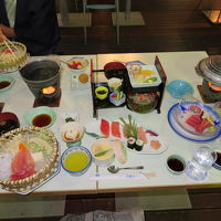 マグロ三昧の夕食