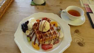 ワッフル美味しかった