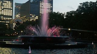 夜はライトアップ！