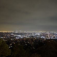 パークから見たロサンゼルスの夜景