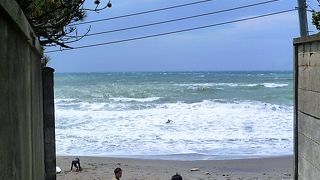 葉山御用邸の海岸