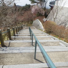 天上寺本堂への石段