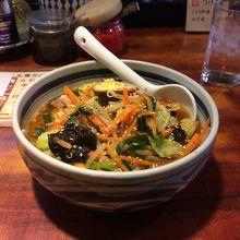 菜々麺に辛めを選ぶと若干価格が上がるみたい。