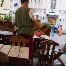 テラスでいただきました