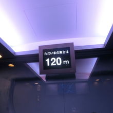 エレベーターの表示