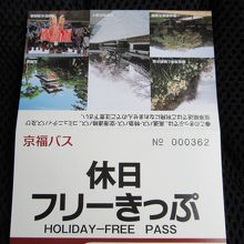 休日フリー切符はお得です