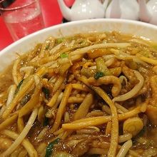 豚肉とザーサイのラーメン