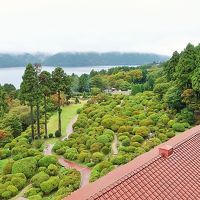 館内からは、つつじで有名な広大な庭園と芦ノ湖の絶景を楽しめま