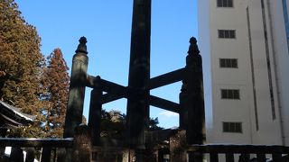 経典が納められた塔。