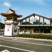 浜田駅、外観。