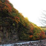 松川渓谷の紅葉