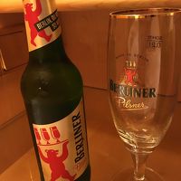 無料のビール 冷蔵庫に入ってます