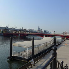 隅田川の水上バス乗り場