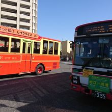 境港行きのバス