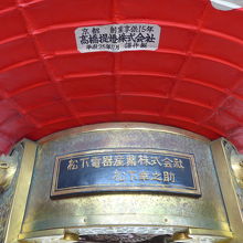 大提灯を寄贈されたのは松下幸之助氏