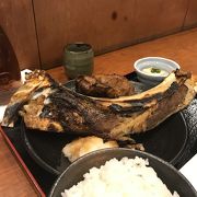 備長炭火焼です。ランチはお得価格