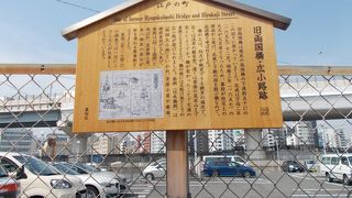 今の橋より下流５０ｍ程度にありました。