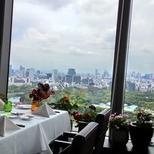 36階の店内からの眺めは抜群です