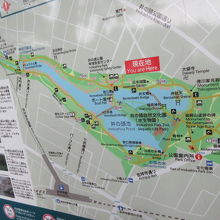園内の案内図