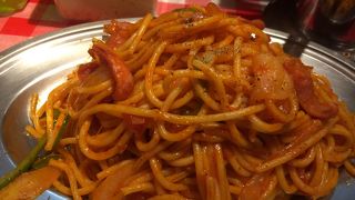 ランチはナポリタン