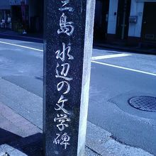 石碑が立っています。