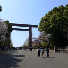 参道の入り口付近