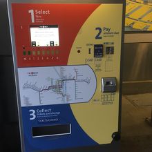 券売機は大人子供、枚数、一日券など順番に選択。