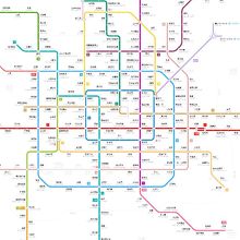 北京の地下鉄路線図