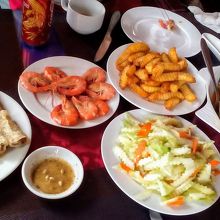 クルーズ内でのランチです。