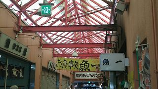 駅からも近い市場