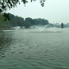 噴水が上がっていました。