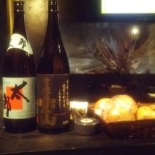 カウンター席から