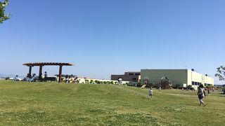 飛行機を見たり遊具で遊んだりできる公園