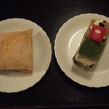 クリームパイとさっぽろ抹茶チーズ