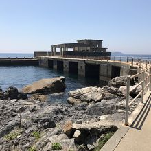 魚雷発射訓練所跡。