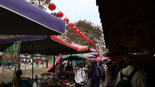 食材中心の朝市