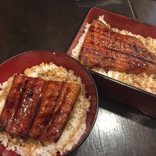 うな丼￥500、うな重￥800