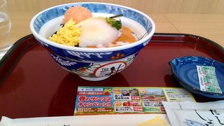 サーモン丼をいただきました