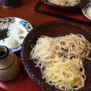 三色蕎麦を頂きました。種類は選べないそうです。