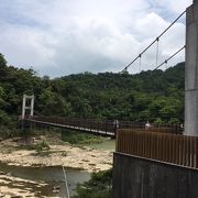 大瀑布へ行く途中の吊橋